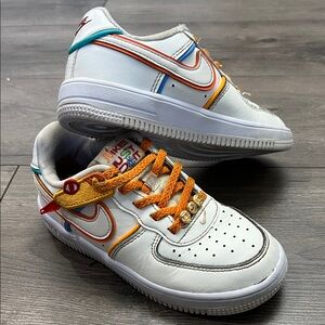 Preschool Nike Force 1 Low LV8 EasyOn 'Year of The Snake' sneakers Size 12.5C
